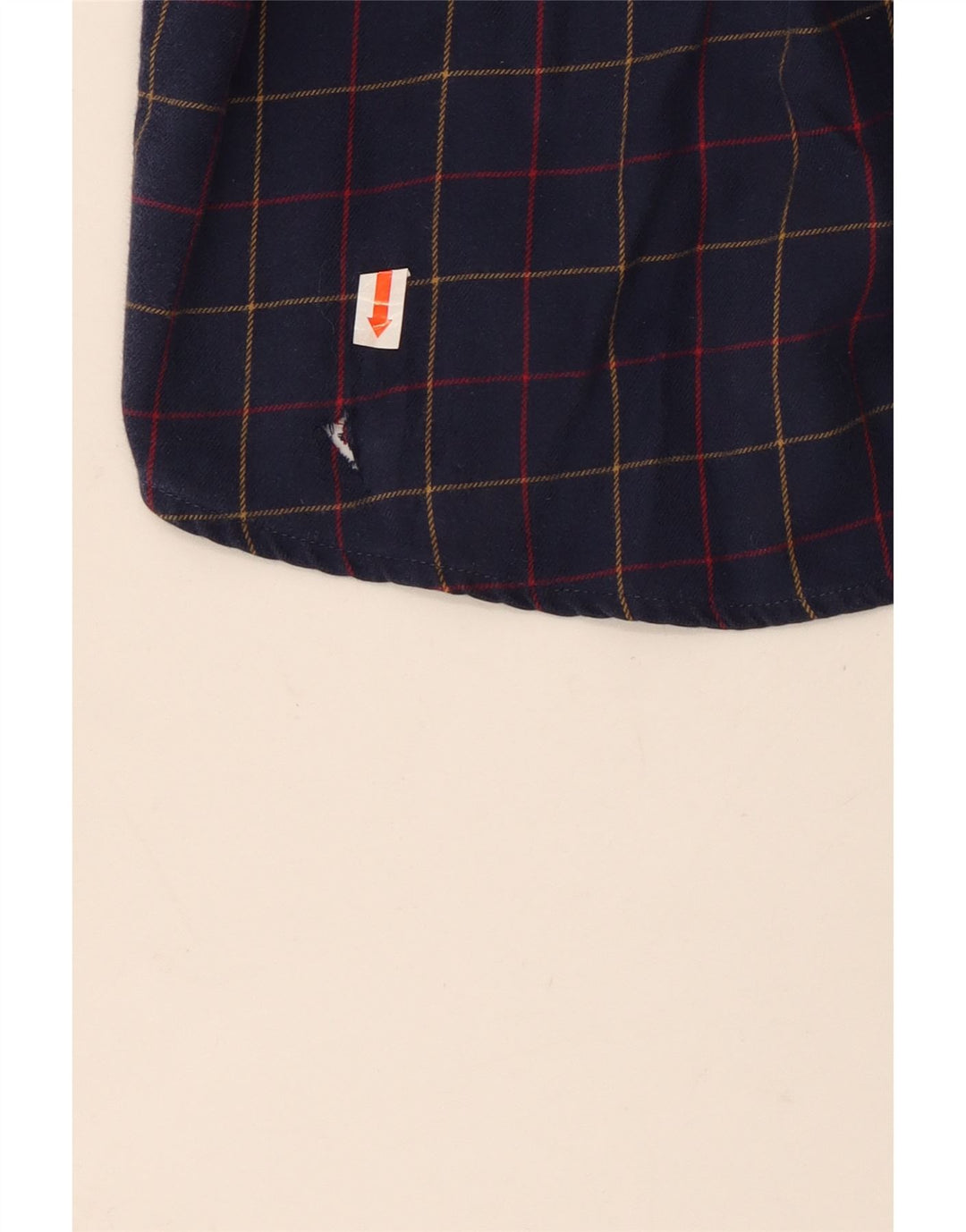 Barbour muška krojena flanelska košulja srednje tamnoplave karirane boje