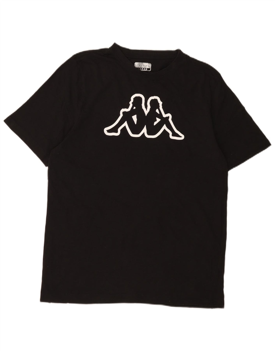 KAPPA Muška majica kratkih rukava s grafičkim motivima, veliki crni pamuk