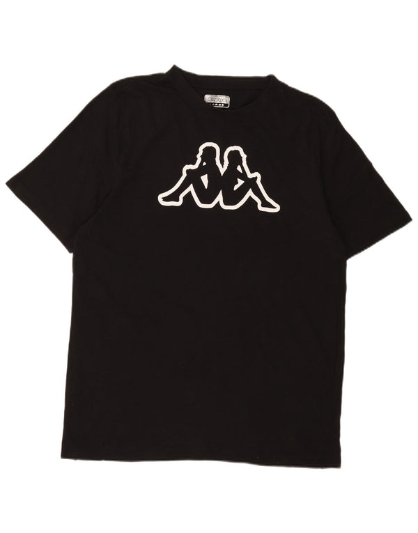 KAPPA Muška majica kratkih rukava s grafičkim motivima, veliki crni pamuk