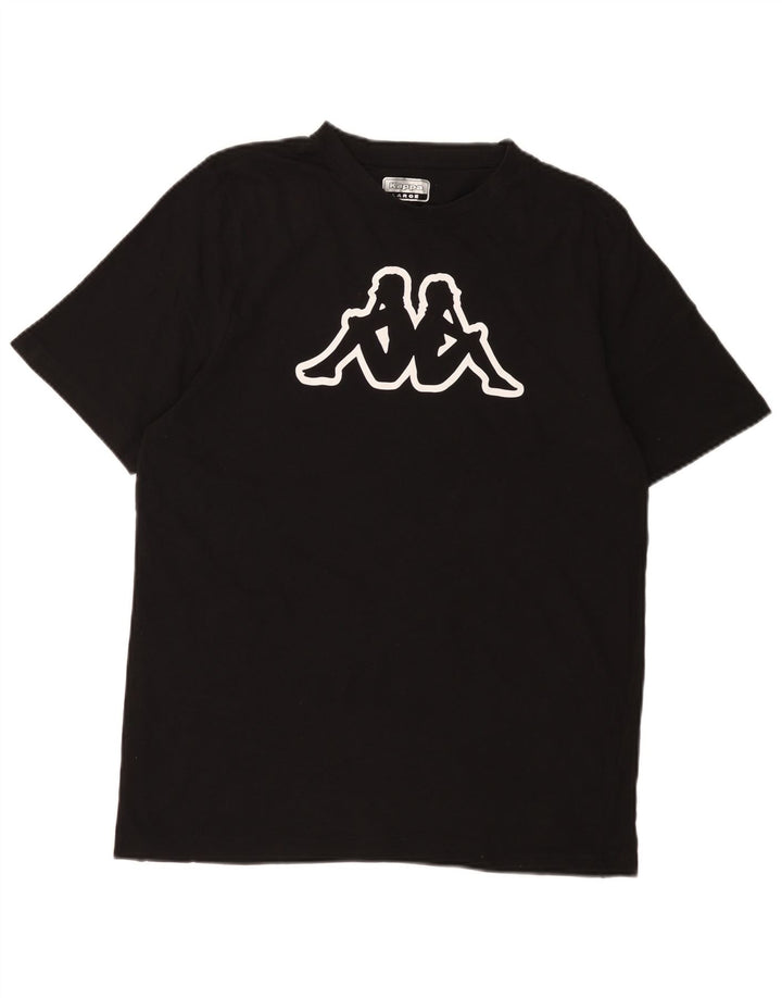 KAPPA Muška majica kratkih rukava s grafičkim motivima, veliki crni pamuk