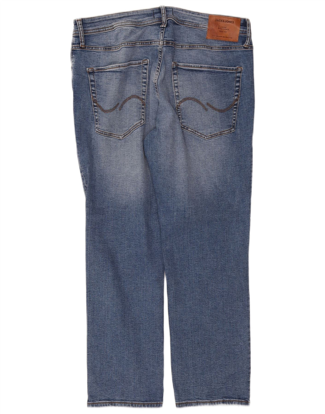 Jack & Jones Muške Tim Straight Jeans W36 L30 Plavi pamuk