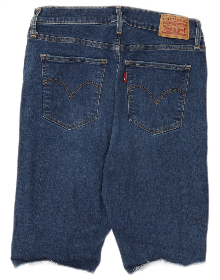 Levi's ženske kratke traper hlače visokog struka 720 W29 srednje plavi pamuk