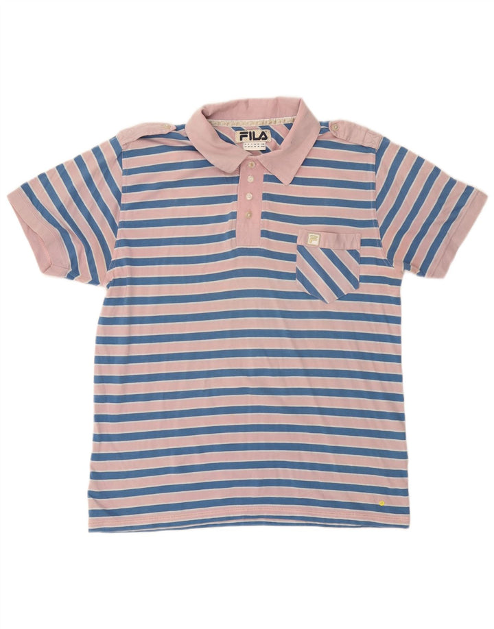 FILA muška polo majica, pamuk srednje ružičaste pruge