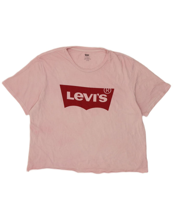 Levi's ženska majica kratkih rukava s grafičkim motivima UK 18 XL ružičasta