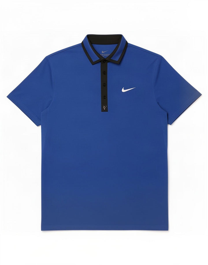 Nike muška Dri Fit polo majica srednje plave boje od poliestera