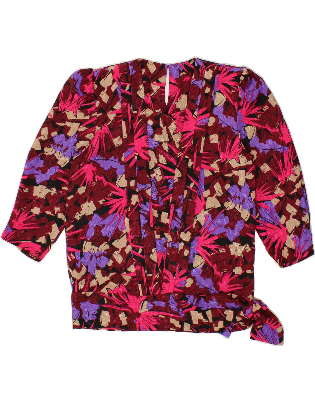 VINTAGE Womens Abstract Pattern Blouse Top UK 14 Medium Multicoloured Vintage Vintage and Second-Hand Vintage from Messina Hembry 