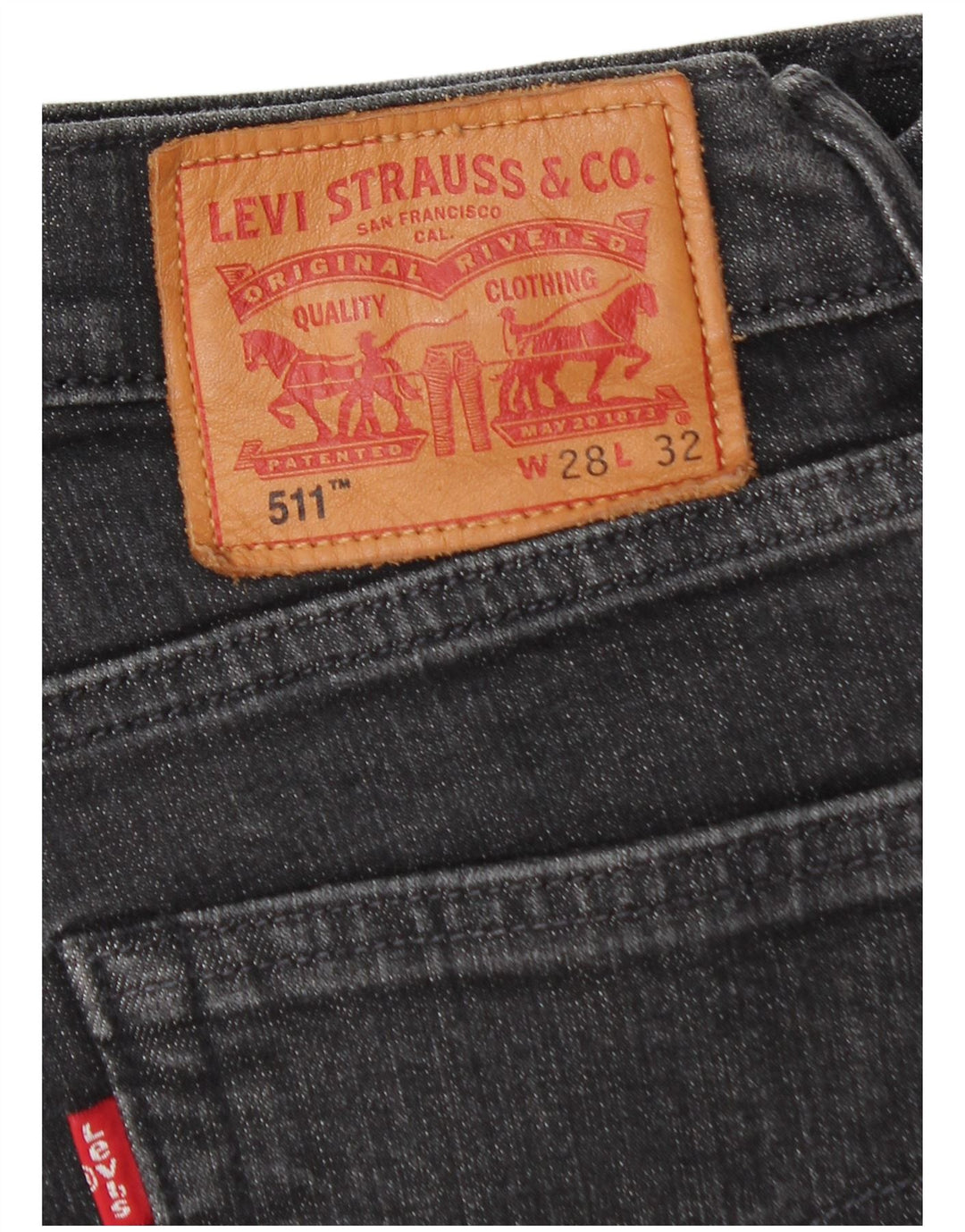 Levi's muške 511 uske traperice W28 L32 crni pamuk