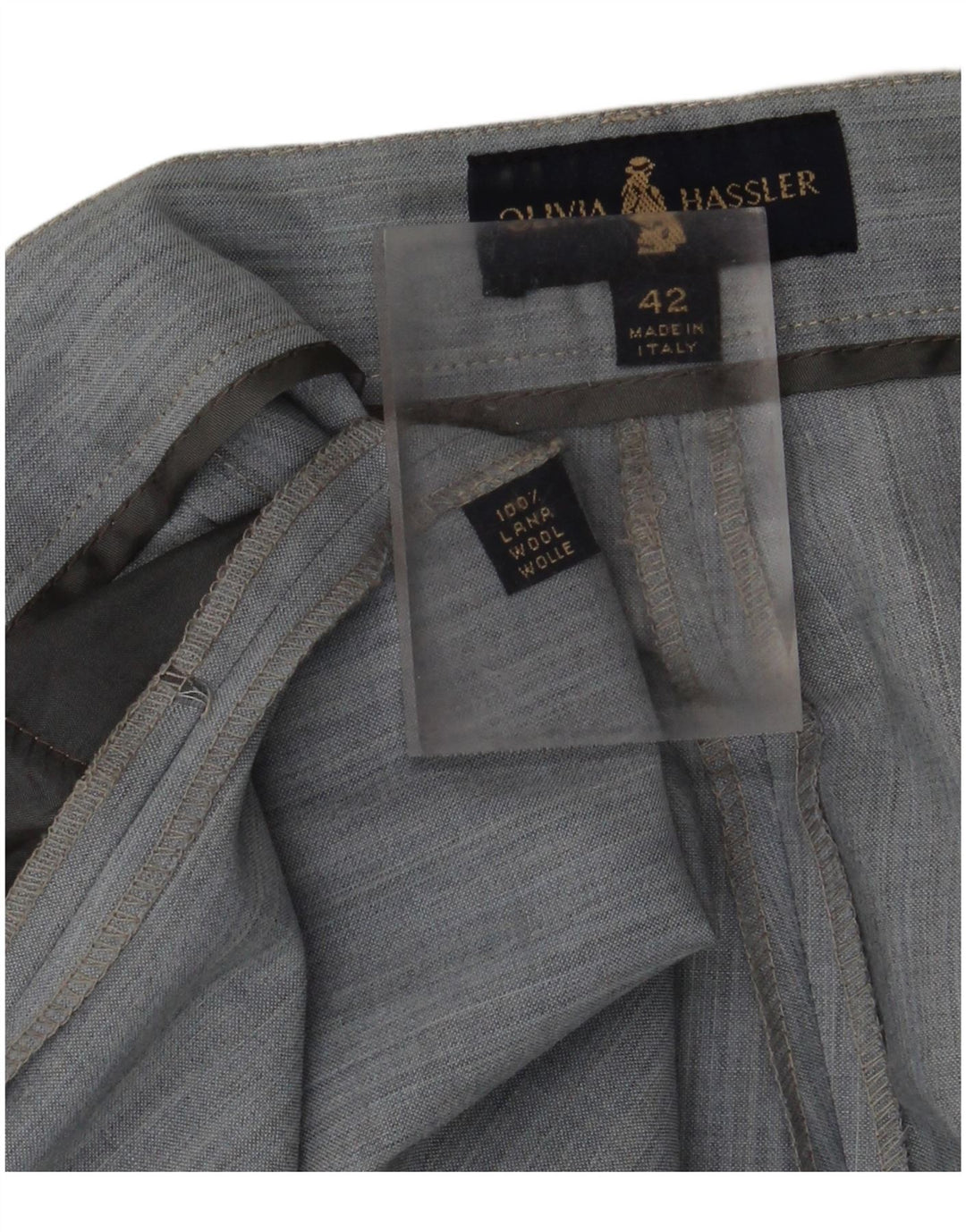 Olivia Hassler Ženske ležerne kratke hlače visokog struka IT 42 Srednje W28 Plava vuna