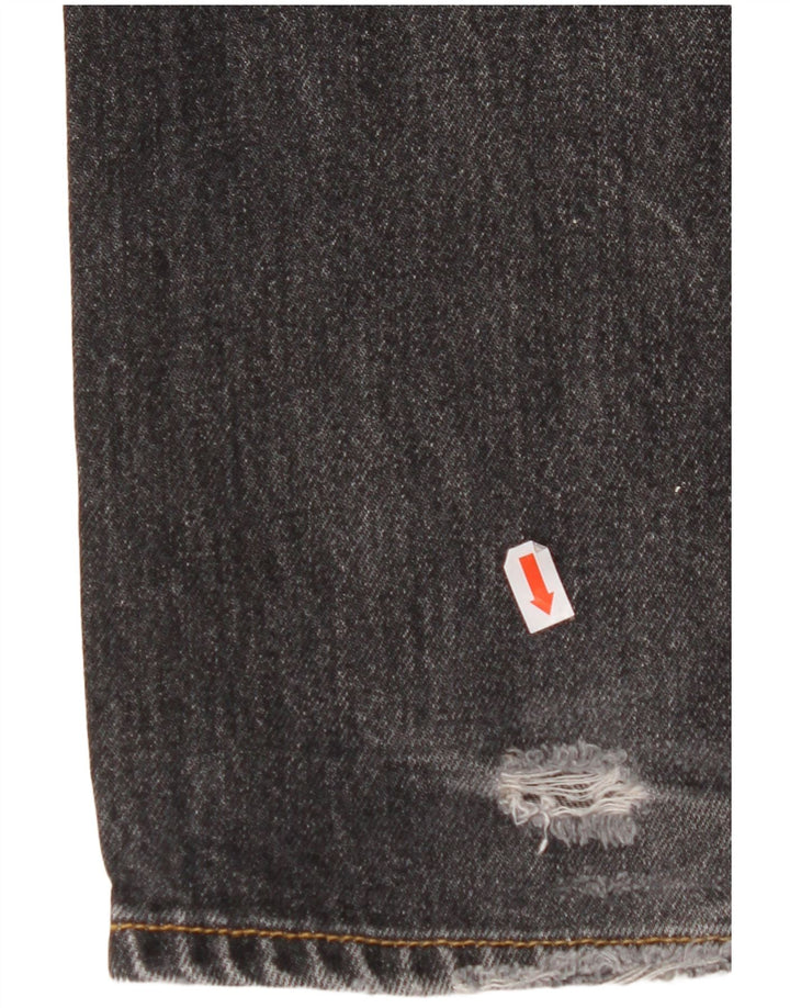 LEVI'S muške 501 ravne traperice W32 L32 crni pamuk