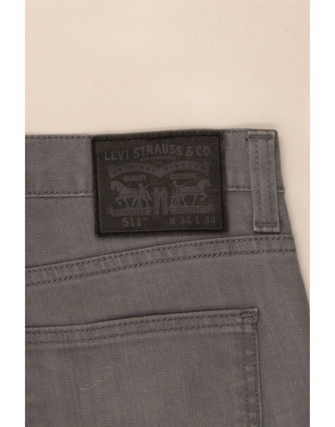 Levi's muške 511 uske traperice W34 L34 sivi pamuk