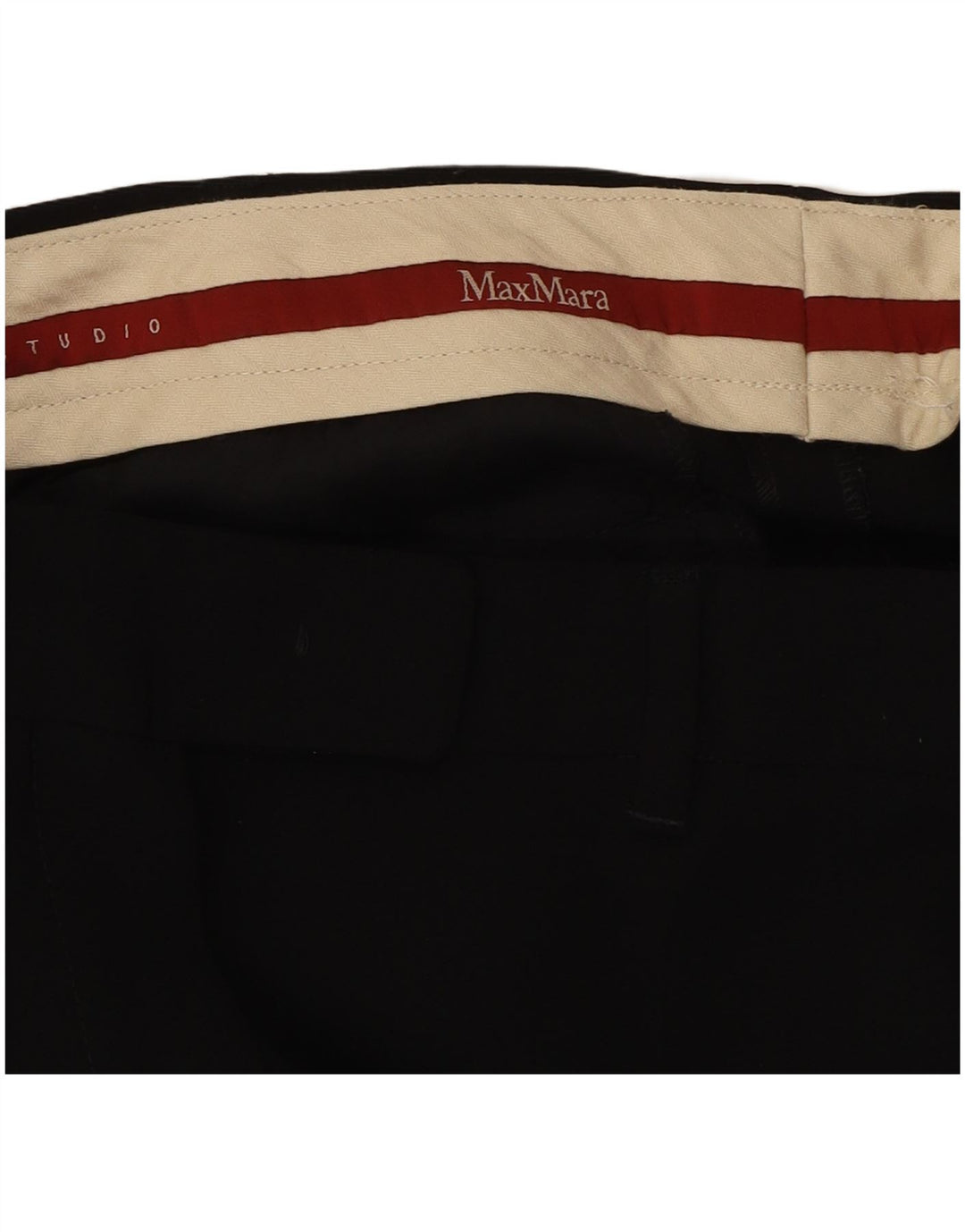 MAX MARA Womens Slim Suit Trousers W27 L29 Black