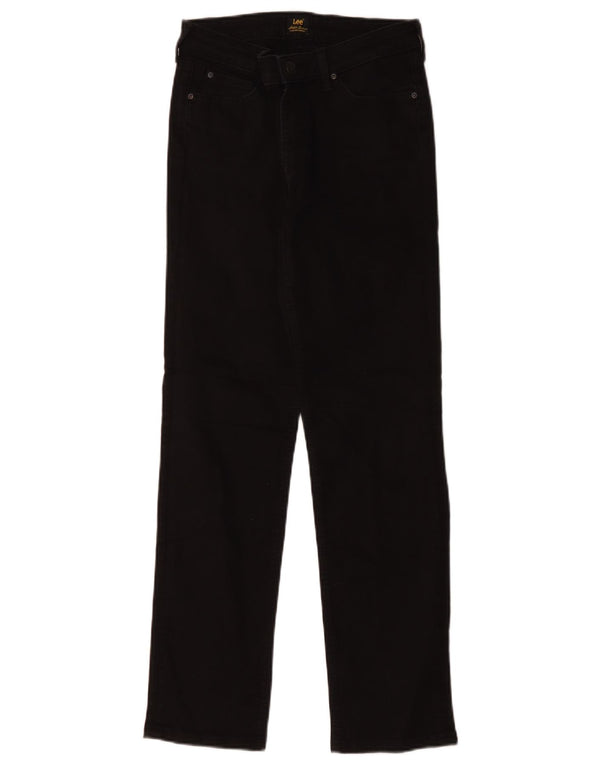 Lee Womens Marion Straight Jeans W29 L28 Black Cotton