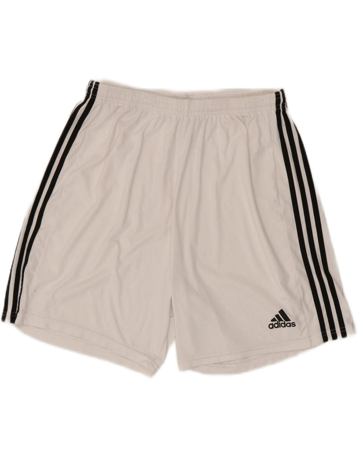 ADIDAS Mens Aeroready Sport Shorts 2XL  White Polyester Vintage Adidas and Second-Hand Adidas from Messina Hembry 