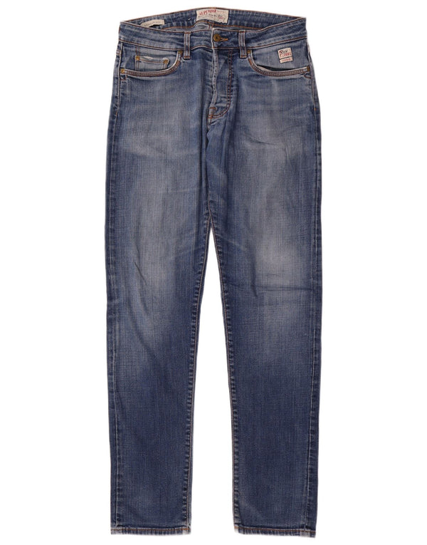 Roy Rogers Mens Superior Regular Fit Straight Jeans W32 L34 Plavi pamuk