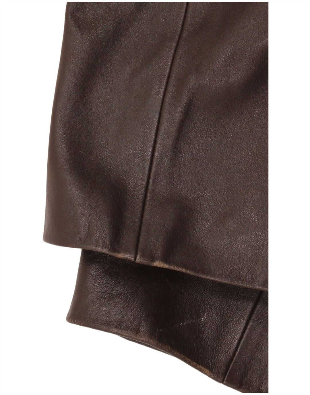 Vintage ženska kožna jakna s 3 gumba UK 18 XL smeđa koža