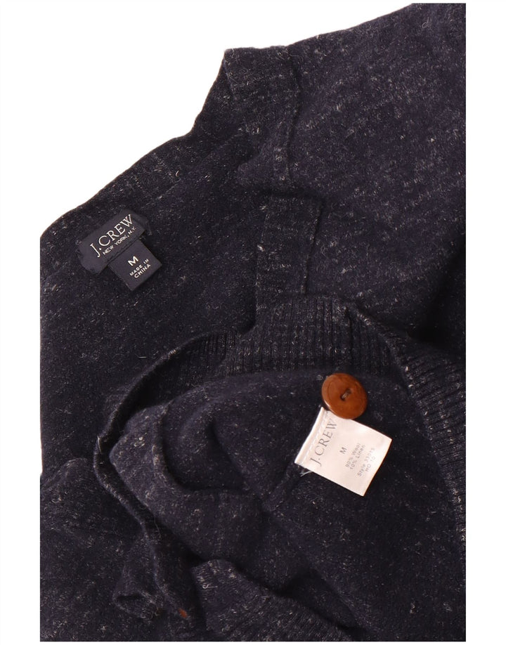J. Crew muški uski pulover s kardiganom srednje tamnoplave boje s pjegama