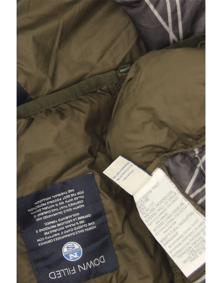 North Sails muška podstavljena jakna s kapuljačom UK 40 veliki kaki poliamid