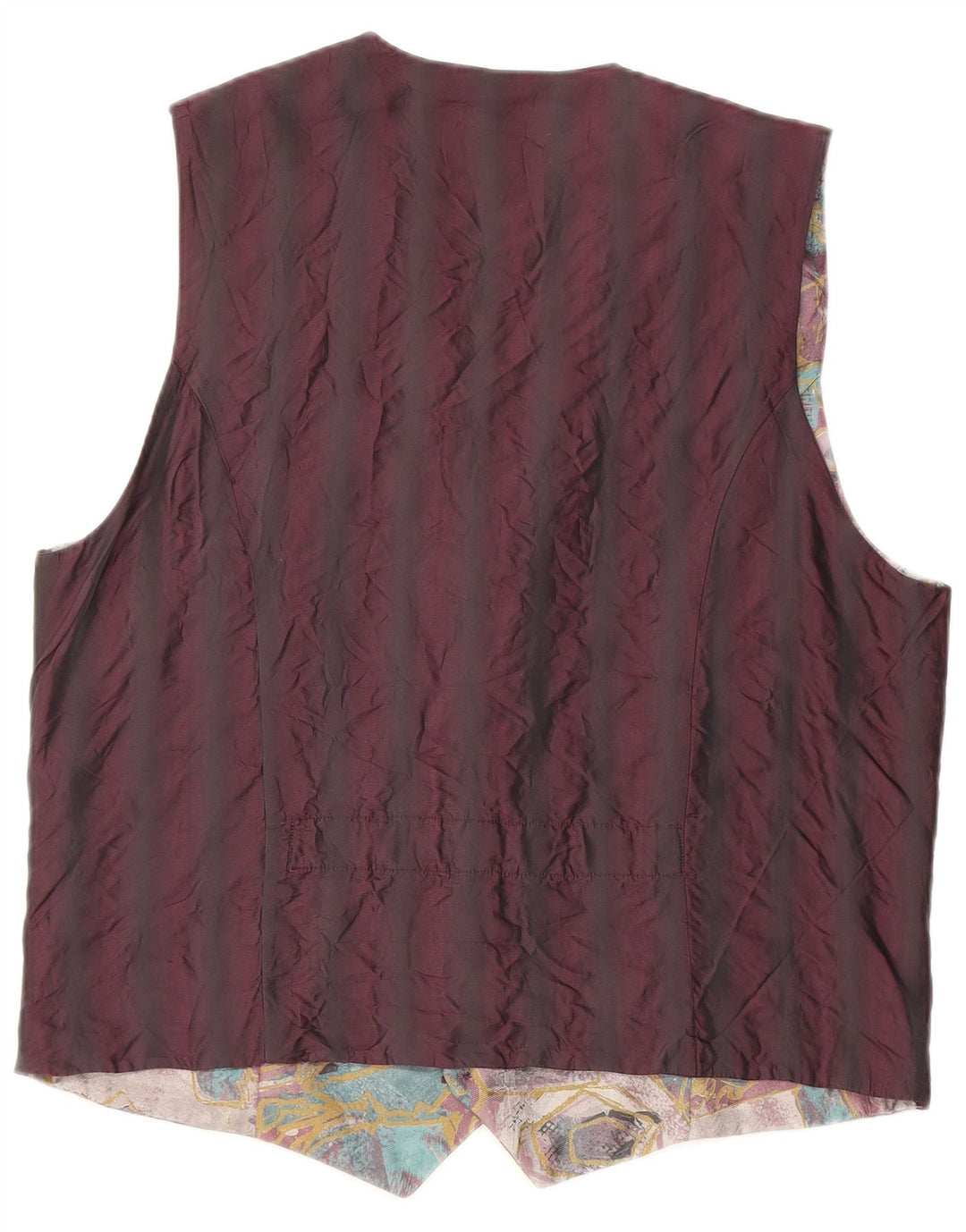 Vintage muški prsluk s apstraktnim uzorkom srednje višebojan