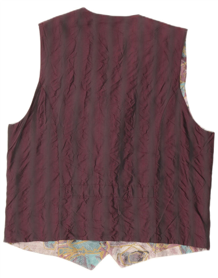 Vintage muški prsluk s apstraktnim uzorkom srednje višebojan