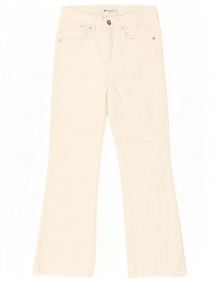 Ženske traperice Zara Bootcut EU 34 2XS W24 L25 Bijele