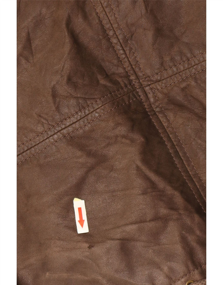 CONBIPEL muška kožna jakna UK 40 velika smeđa koža