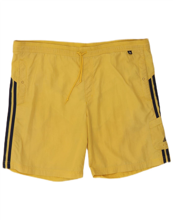 Adidas muške kargo kratke hlače za kupanje, veliki žuti najlon