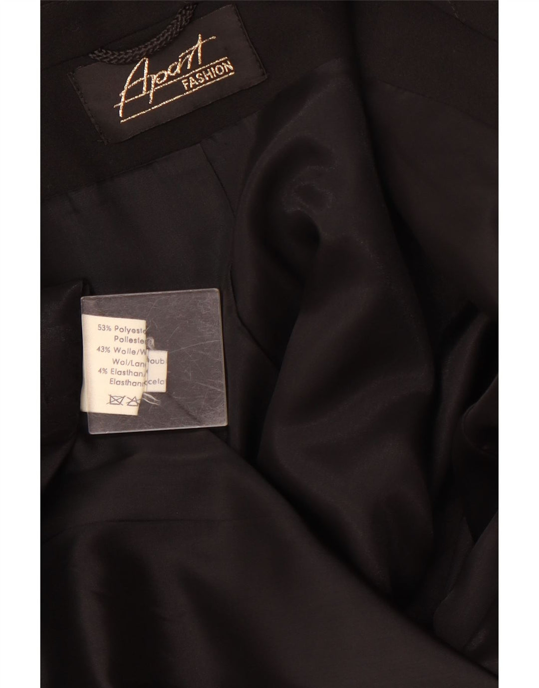 Apart ženska duga jakna jakna UK 14 Srednji crni poliester