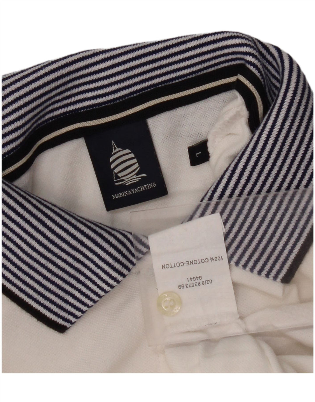 MARINA YACHTING Ženska polo majica UK 16 Veliki bijeli pamuk u boji