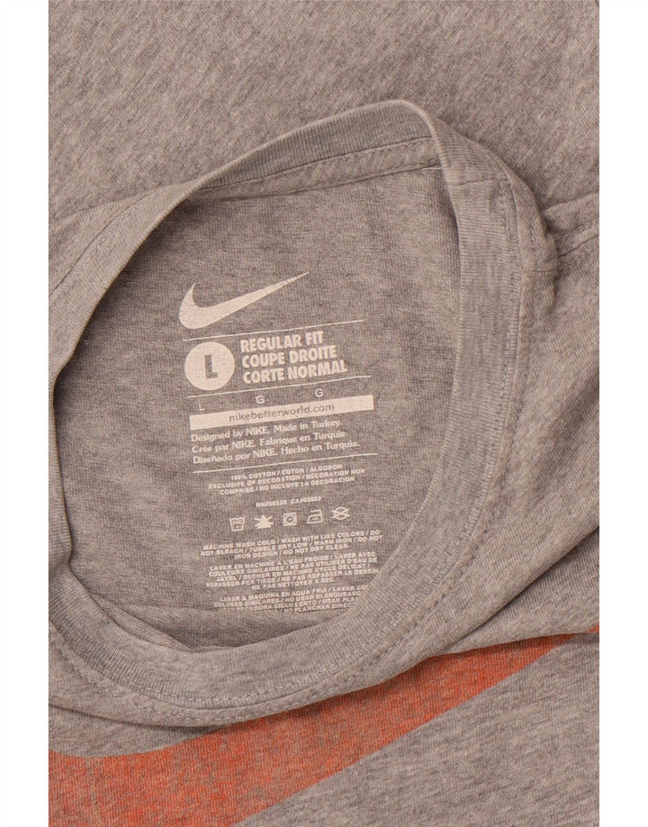 NIKE Muška majica kratkih rukava Regular Fit Large Gray Pamuk