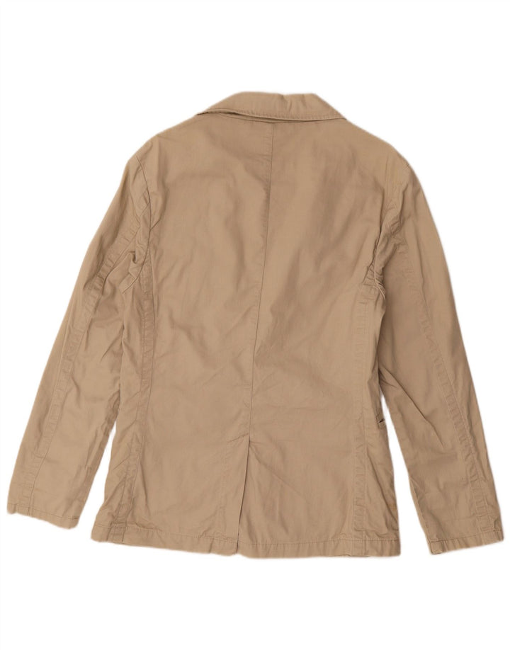 Tommy Hilfiger Ženska jakna s 2 gumba UK 14 Srednje smeđi pamuk