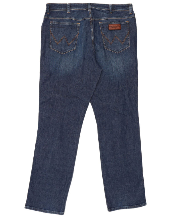 Wrangler muške Texas Straight traperice W40 L34 plavi pamuk