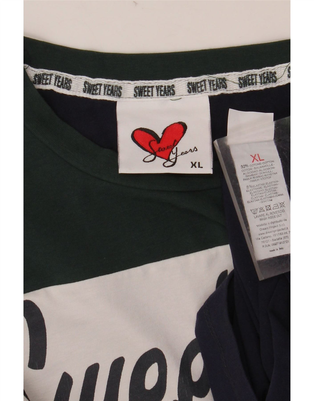 SWEET YEARS Ženska majica dugih rukava s grafikama UK 18 XL tamnoplava boja