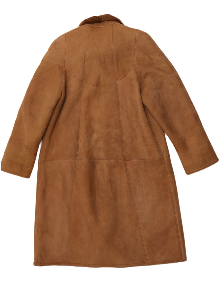 VINTAGE ženski kaput s šišama IT 52 2XL Smeđe šilje šiše