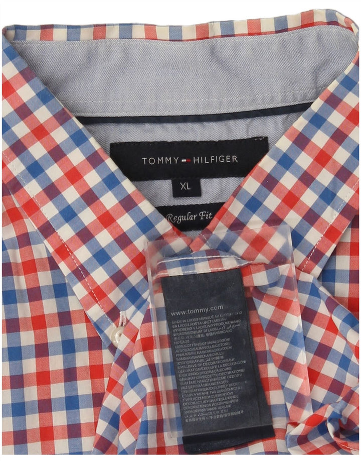 Tommy Hilfiger muška košulja kratkih rukava XL šareni karirani pamuk