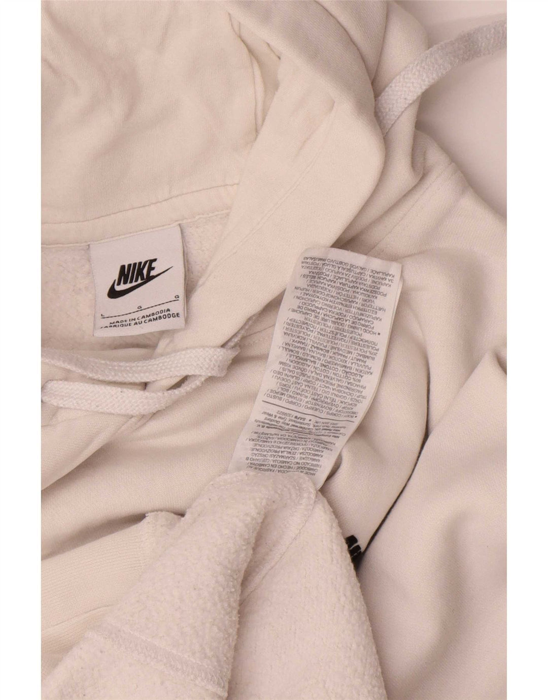 Nike muška majica s kapuljačom, veliki bijeli pamuk