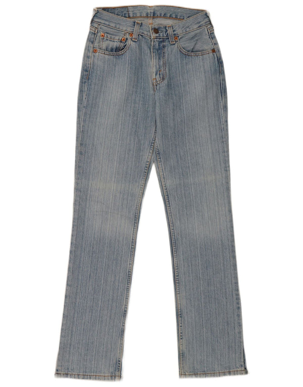 Levi's ženske 595 ravne traperice W27 L32 plavi pamuk