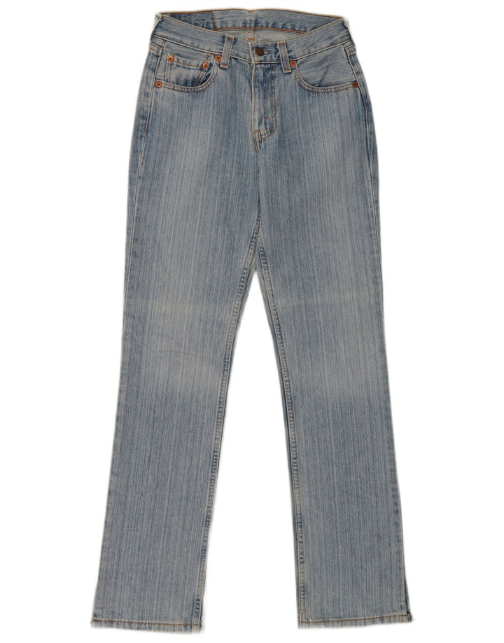 Levi's ženske 595 ravne traperice W27 L32 plavi pamuk