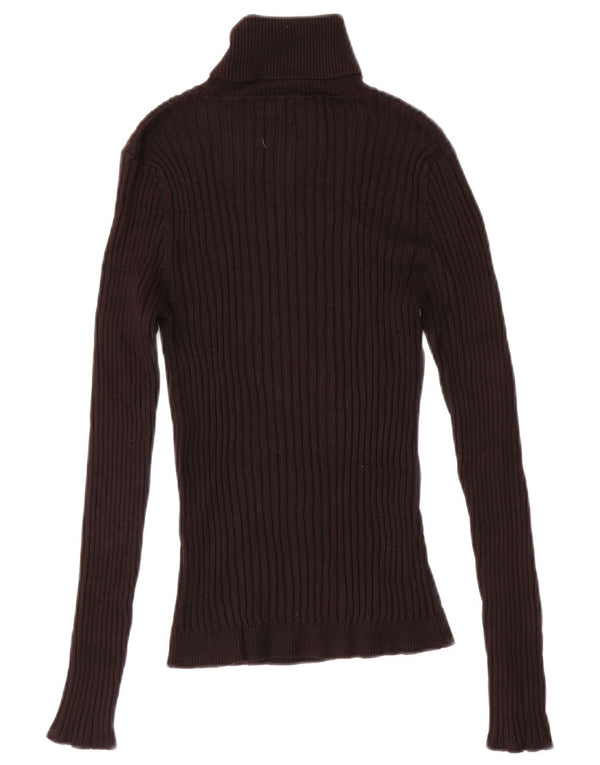 Ženski pulover Karen Millen s rol izrezom UK 12 Srednja crna viskoza