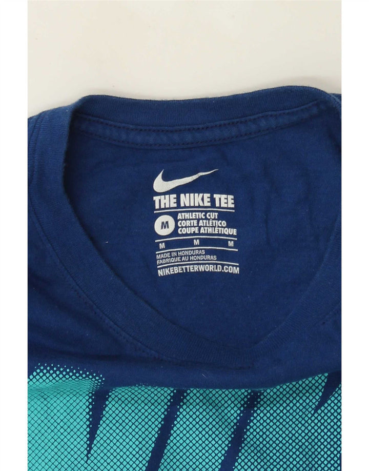 Muška majica kratkih rukava atletskog kroja Nike srednje tamnoplava
