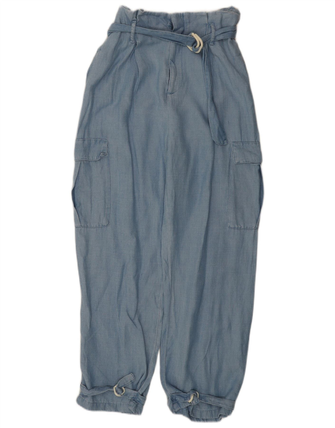 ZARA ženske široke kargo hlače visokog struka male W26 L26 plave