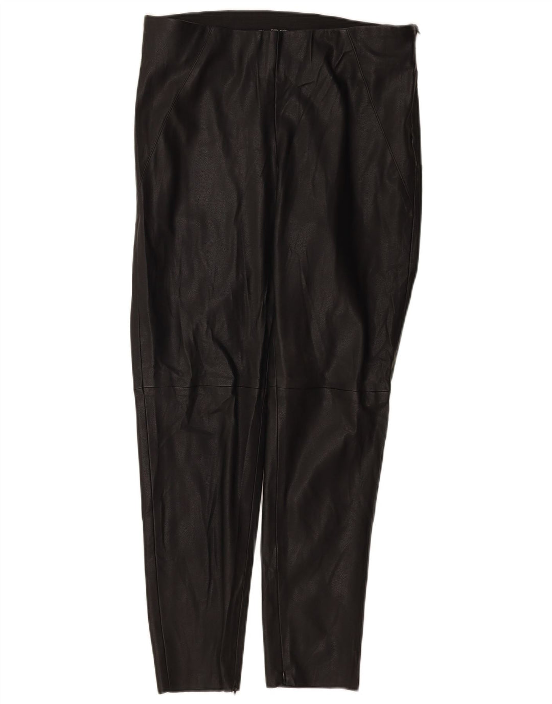 Zara ženske uske kožne hlače Large W30 L27 crne