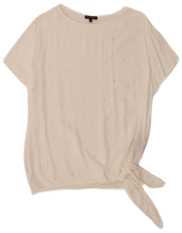 Massimo Dutti gornji dio ženske bluze UK 18 XL bijela viskoza