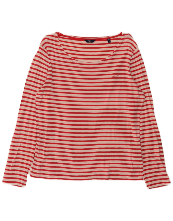 Gant ženska majica dugih rukava UK 20 2XL pamuk na crvene pruge