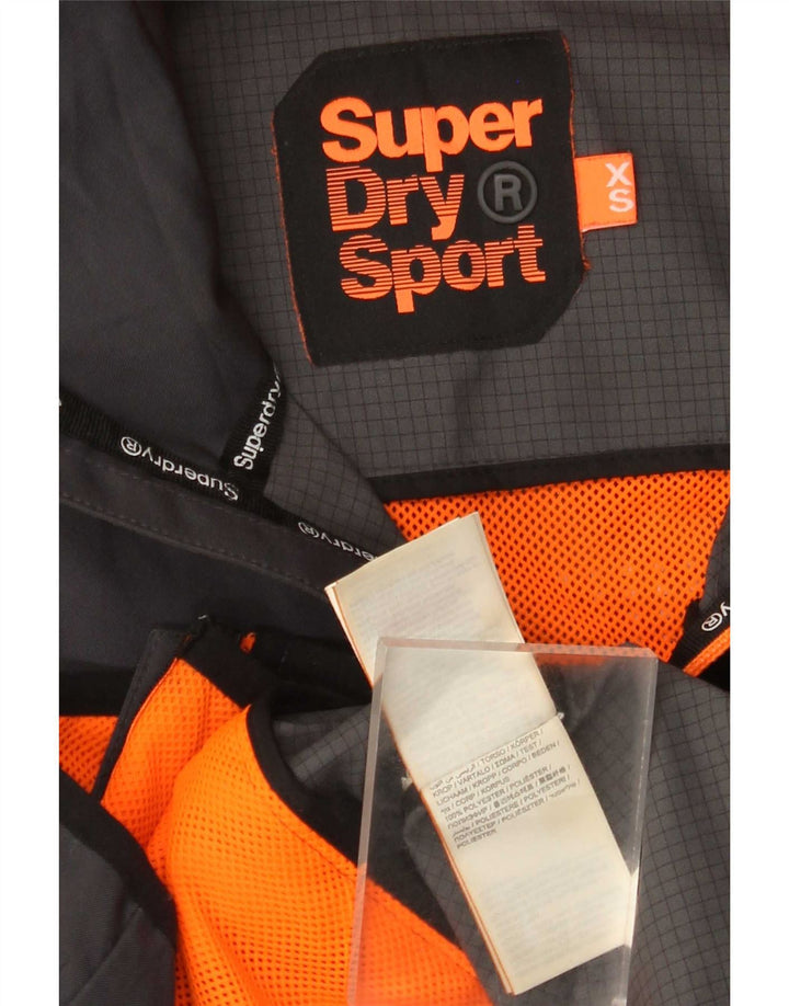 Superdry muška kišna jakna s kapuljačom UK 34 XS sivi poliester