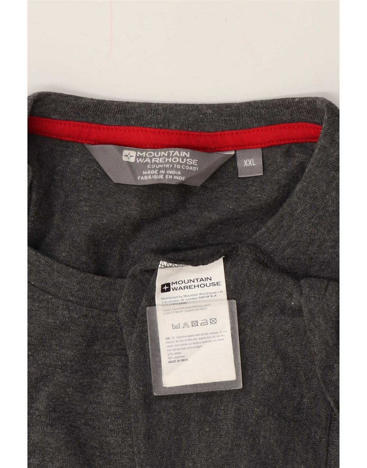 Mountain Warehouse Muška majica dugih rukava 2XL sivi pamuk