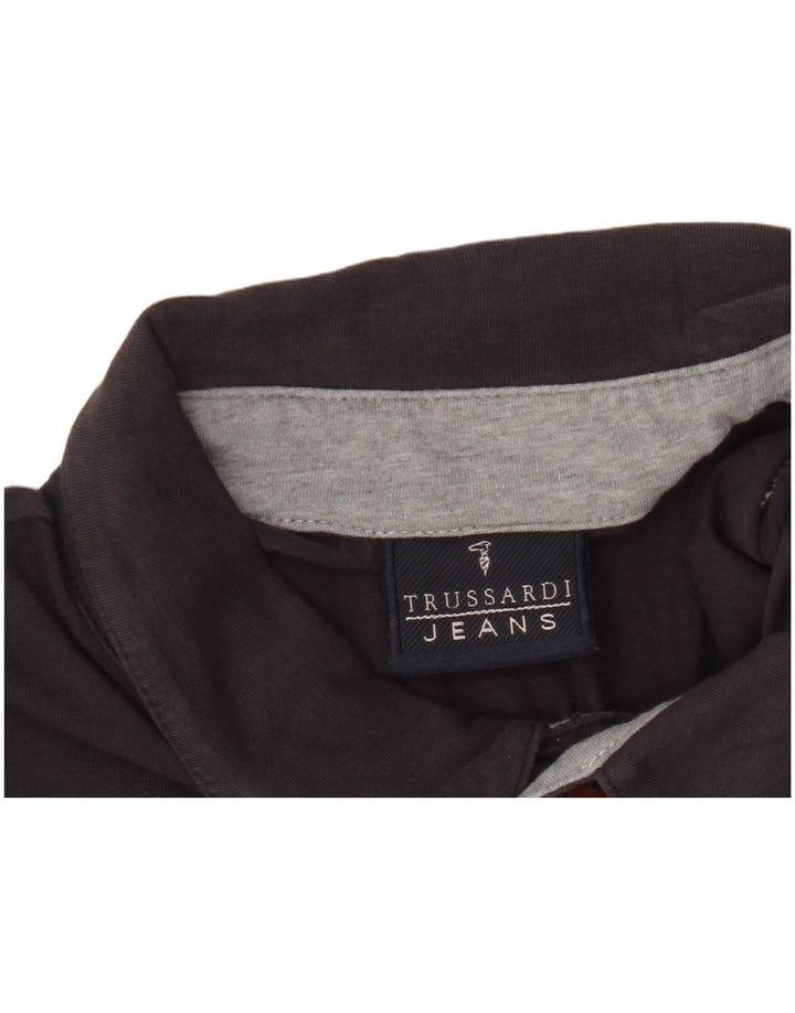 TRUSSARDI JEANS Muška polo majica velika tamnoplava pamuk