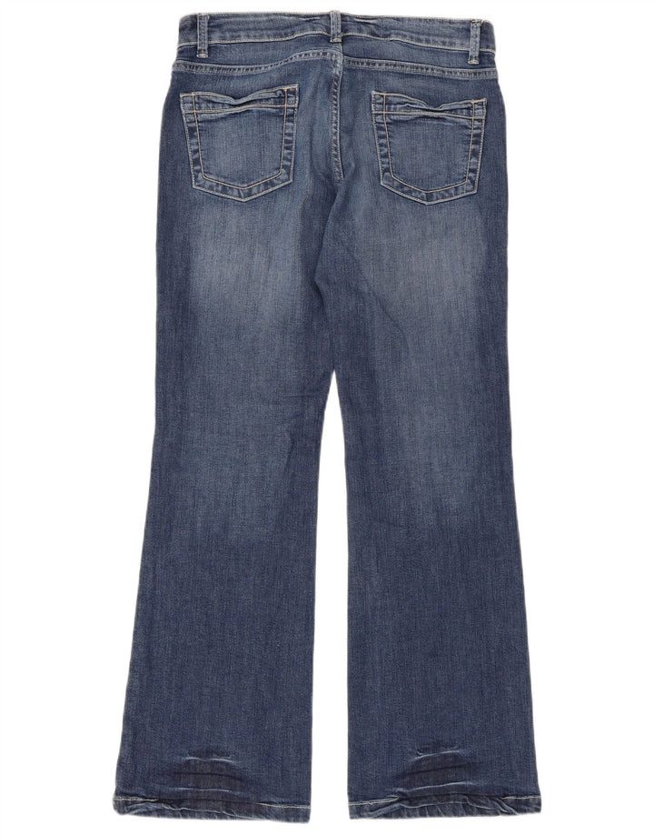 Marks & Spencer ženske traperice Bootcut UK 12 srednje W33 L30 plavi pamuk