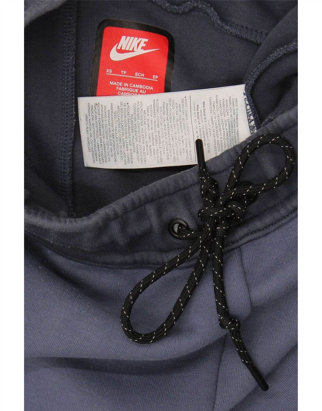 NIKE Ženska trenirka Hlače Joggers UK 4 XS Navy Blue Colourblock