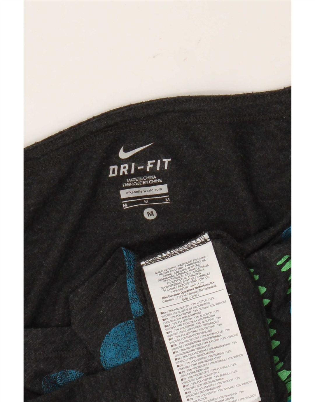 Nike Ženski Dri Fit Graphic Vest Top UK 14 Medium Grey Polka Dot Poliester