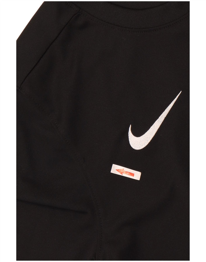 Nike Dri Fit Slim T-Shirt Top mali crni poliester